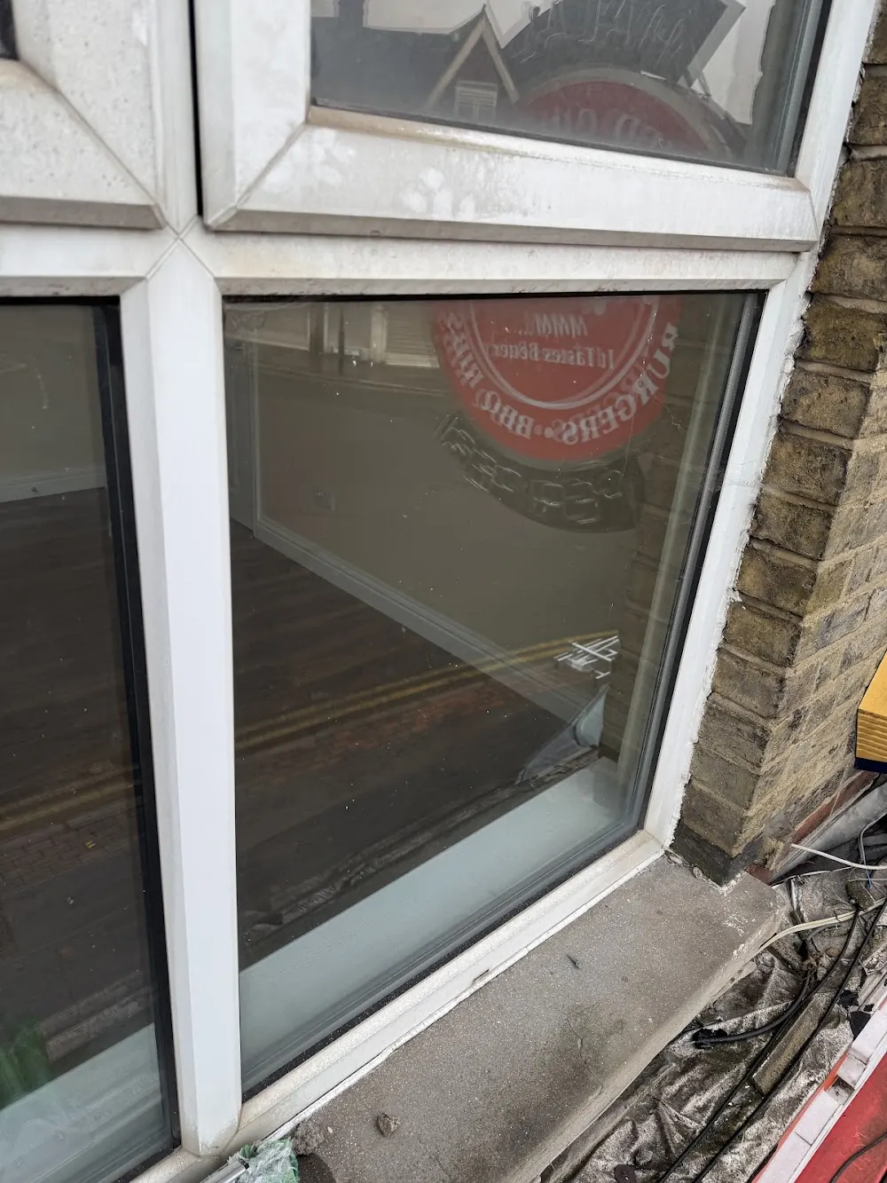 A clean window frame